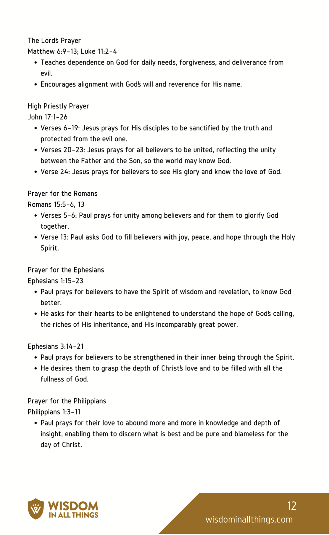 Free Download - 8 Prayers for the New Year